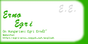 erno egri business card